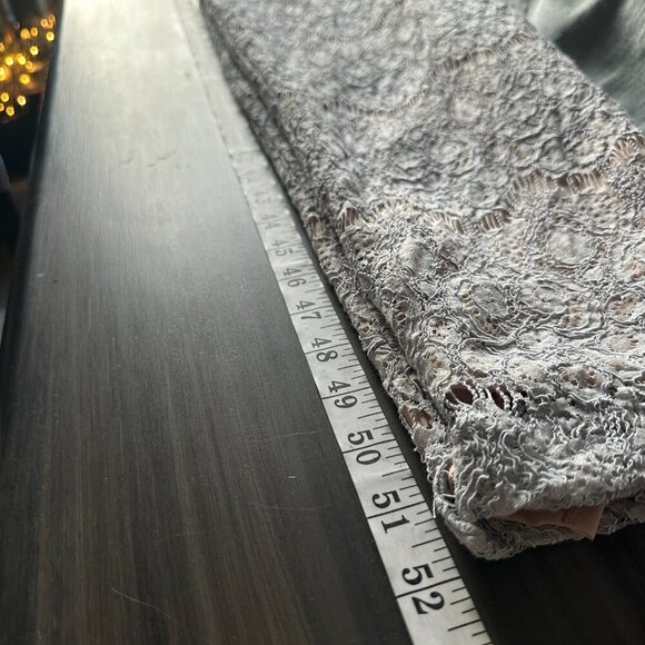 LC Lauren Conrad Womens Runway Lace Open Back Jumpsuit in Ice Blue Size 6 - Picture 12 of 12